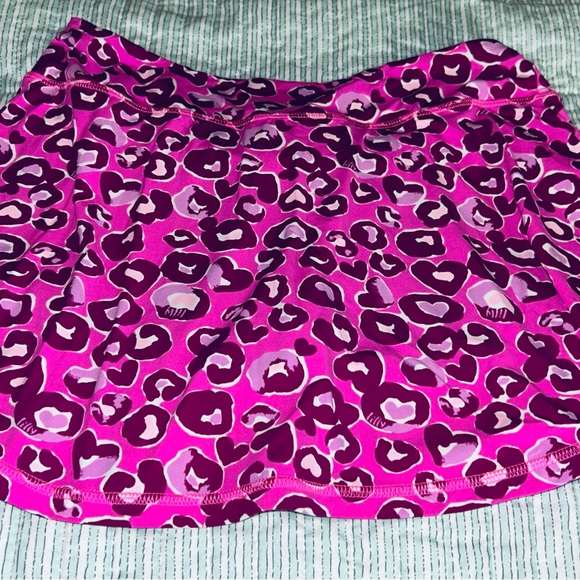 LILY PULITZER RARE LUXLETIC UPF50+ AILA CHEETAH PRINT SKORT - Picture 7 of 9
